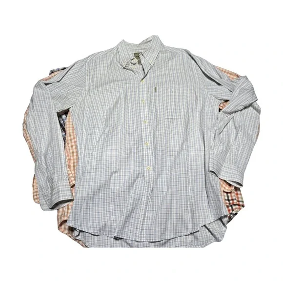 Beretta Plaid Button Up Shirts Men's XL Lot of 5‎ Cotton
